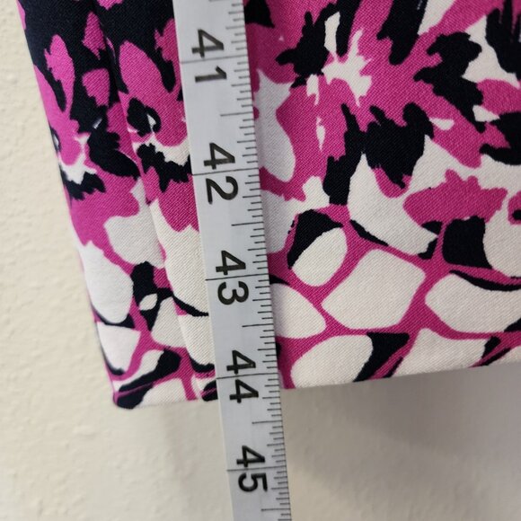 Maya Brooke Dress 2pc Jacket 10 Navy Pink Midi Mother Bride Groom Wedding Event - Picture 8 of 16